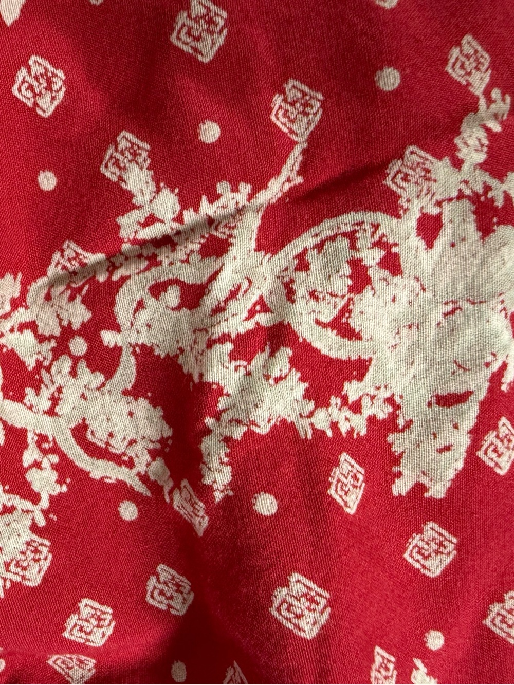 Free People Red Printed Harem Sleep Pants - Picture 9 of 10